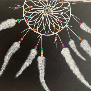 ⭐️#198 Original Acrylic Painting - Dreamcatcher